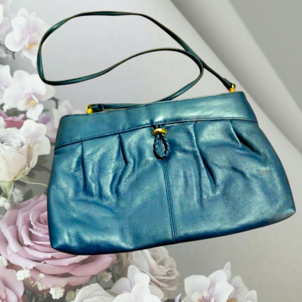 👜Vintage Soft Navy Crossbody Purse